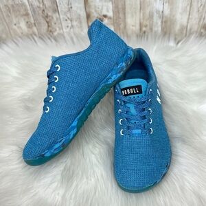 RARE NoBull Project Water Ocean Heather Blue Knit Trainers [S7211]